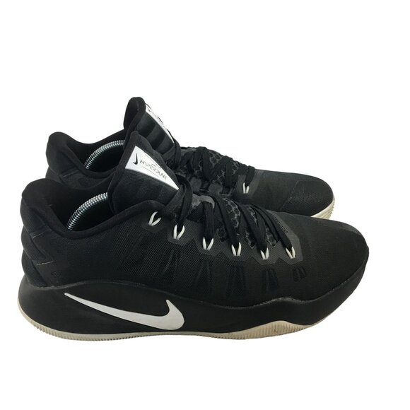 NIKE ZOOM HYPERDUNK LOW 2016 BLACK WHITE BASKETBALL SHOES 844363-001 MENS SIZE 1 - Picture 4 of 9